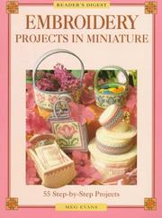Cover of: Embroidery projects in miniature: 55 step-by-step projects