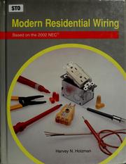 Cover of: Modern residential wiring by Harvey N. Holzman