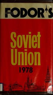 Cover of: Fodor's Soviet Union 1978