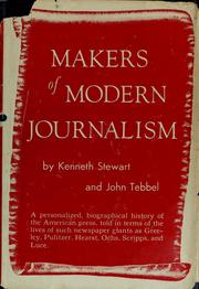 Makers of modern journalism by Kenneth Norman Stewart
