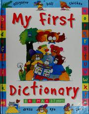 Cover of: My first dictionary