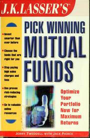 Cover of: J.K. Lasser's pick winning mutual funds by Jerry Tweddell