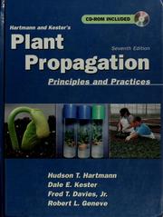 Cover of: Plant propagation by Hudson Thomas Hartmann