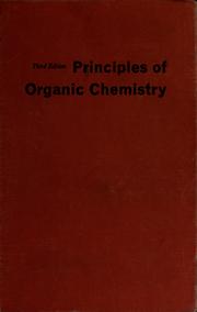 Cover of: Principles of organic chemistry