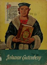 Cover of: Johann Gutenberg by Elwyn A. Smith