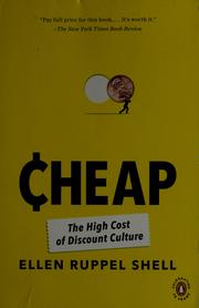 Cheap by Ellen Ruppel Shell