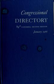 Cover of: Official Congressional directory by United States. Congress. Joint Committee on Printing