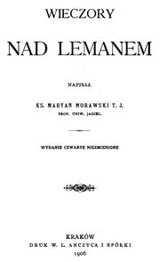 Cover of: Wieczory nad Lemanem by Marian Morawski