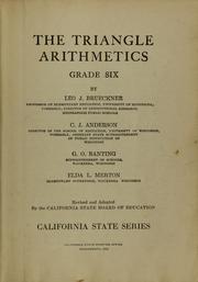 Cover of: The triangle arithmetics