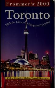 Cover of: Frommer's 2000 Toronto