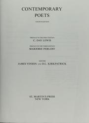 Cover of: Contemporary poets by James Vinson, Daniel L. Kirkpatrick