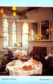 Maryland's historic restaurants and their recipes by Dawn O'Brien