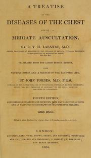 Cover of: A treatise on the diseases of the chest and on mediate auscultation