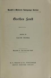 Cover of: Goethes Faust. by Johann Wolfgang von Goethe