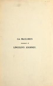 Cover of: Col. McClure