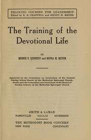 Cover of: The training of the devotional life