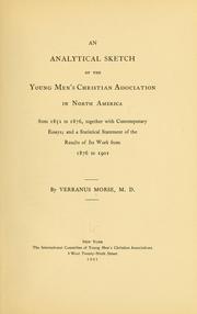 Cover of: An analytical sketch of the Young Men's Christian Association in North America from 1851 to 1876...