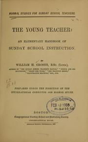 Cover of: The young teacher: an elementary handbook of Sunday school instruction