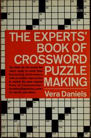 Cover of: The experts' book of crossword puzzle making by Vera Daniels