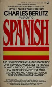 Cover of: Passport to Spanish by Charles Berlitz