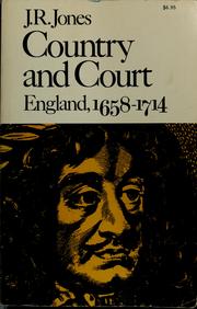 Cover of: Country and court: England, 1658-1714
