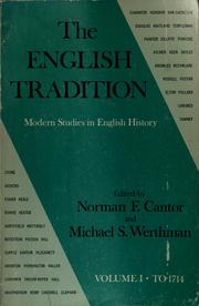 Cover of: The English tradition: modern studies in English history