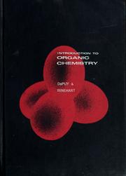Cover of: Introduction to organic chemistry