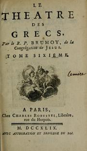 Cover of: Le theatre des Grecs