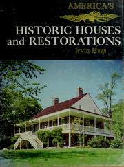 Cover of: America's historic houses and restorations