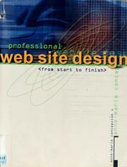 Cover of: Professional website design from start to finish