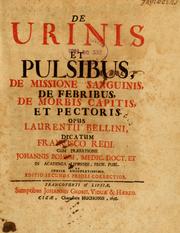 Cover of: De urinis et pulsibus: de missione sanguinis, de febribus, de morbis capitis, et pectoris