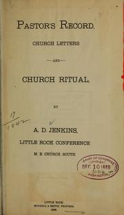Cover of: Pastor's record