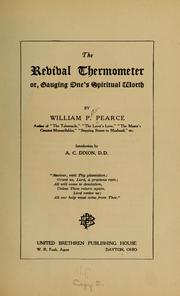 Cover of: The revival thermometer by William Peter Pearce