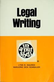 Cover of: Legal writing in a nutshell by Lynn Bahrych