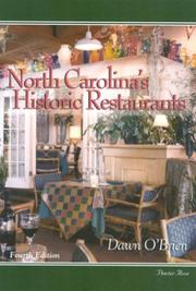 Cover of: North Carolina's Historic Restaurants and Their Recipes (Historic Restaurants)