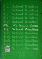 Cover of: What we know about high school reading: what does research in reading reveal?