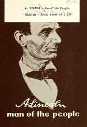 Cover of: A. Lincoln, man of the people by United States. Information Service.