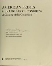 Cover of: American prints in the Library of Congress: a catalog of the collection.