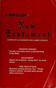 Kwikscan New Testament by M. F. Morris