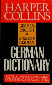 Harper Collins German dictionary by Collins Staff