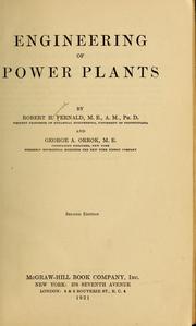 Cover of: Engineering of power plants