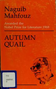 Cover of: Autumn Quail by Naguib Mahfouz
