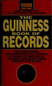 Cover of: The Guinness book of records, 1996