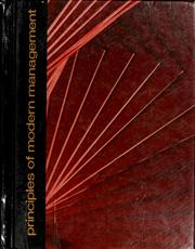 Cover of: Principles of modern management | Samuel C. Certo