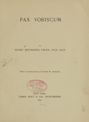 Cover of: Pax vobiscum