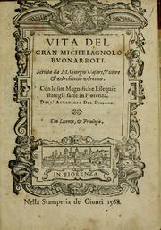 Cover of: Vita del gran Michelagnolo Bvonarrroti