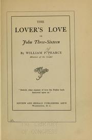 Cover of: The Lover's love by William Peter Pearce