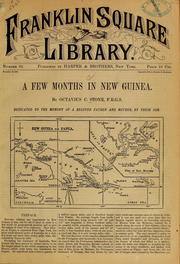 Cover of: A few months in New Guinea