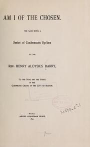 Cover of: Am I of the chosen by Henry Aloysius Barry