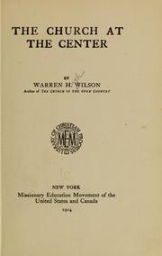 Cover of: The church at the center